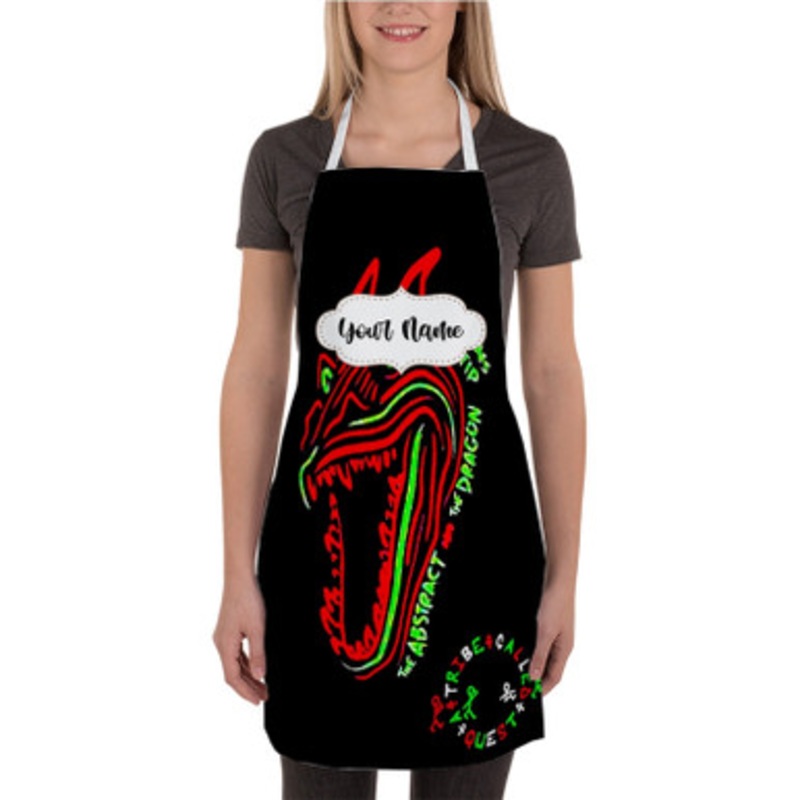 Pastele A Tribe Called Quest The Abstract and The Dragon Custom Personalized Name Kitchen Apron