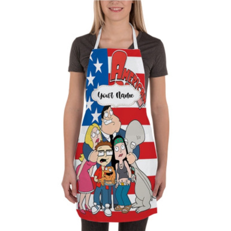 Pastele American Dad Custom Personalized Name Kitchen Apron