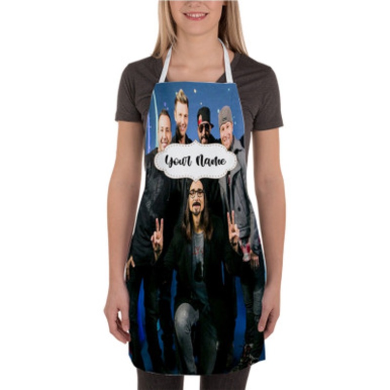 Pastele Backstreet Boys 3 Custom Personalized Name Kitchen Apron
