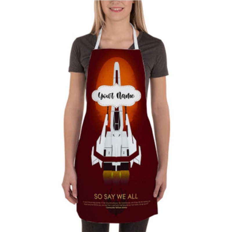 Pastele Battlestar Galactica So Say We All Custom Personalized Name Kitchen Apron