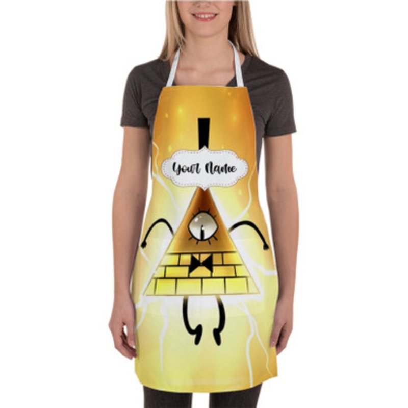 Pastele Bill Cipher Gravity Falls Art Custom Personalized Name Kitchen Apron