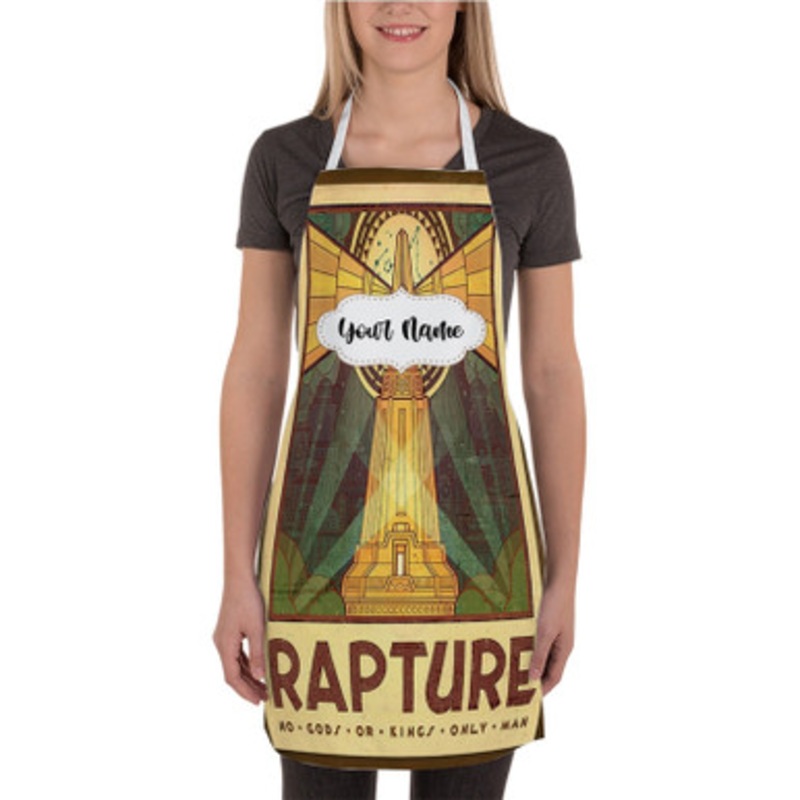Pastele Bio Shock Rapture Tourism New Custom Personalized Name Kitchen Apron