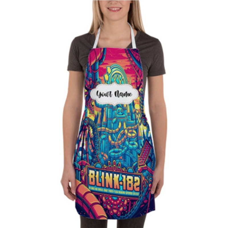 Pastele Blink 182 New Custom Personalized Name Kitchen Apron