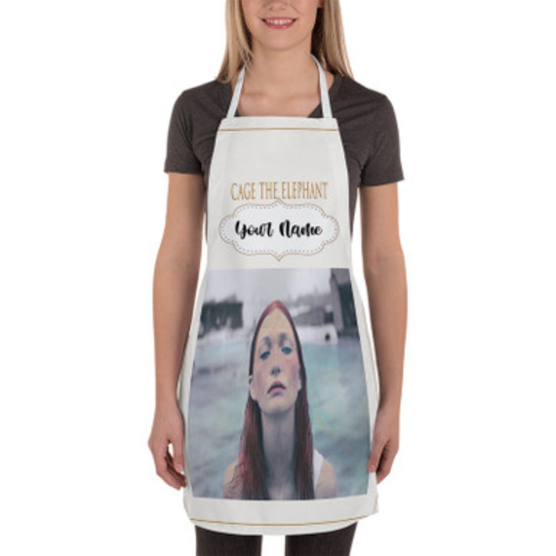 Pastele Cage the Elephant Tell Me I m Pretty Custom Personalized Name Kitchen Apron