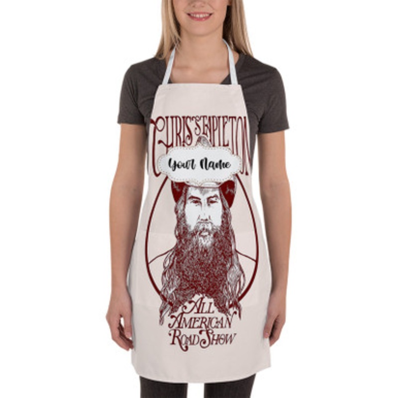 Pastele Chris Stapleton All American Road Show Custom Personalized Name Kitchen Apron
