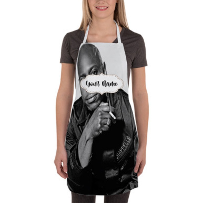 Pastele Dave Chappelle Custom Personalized Name Kitchen Apron