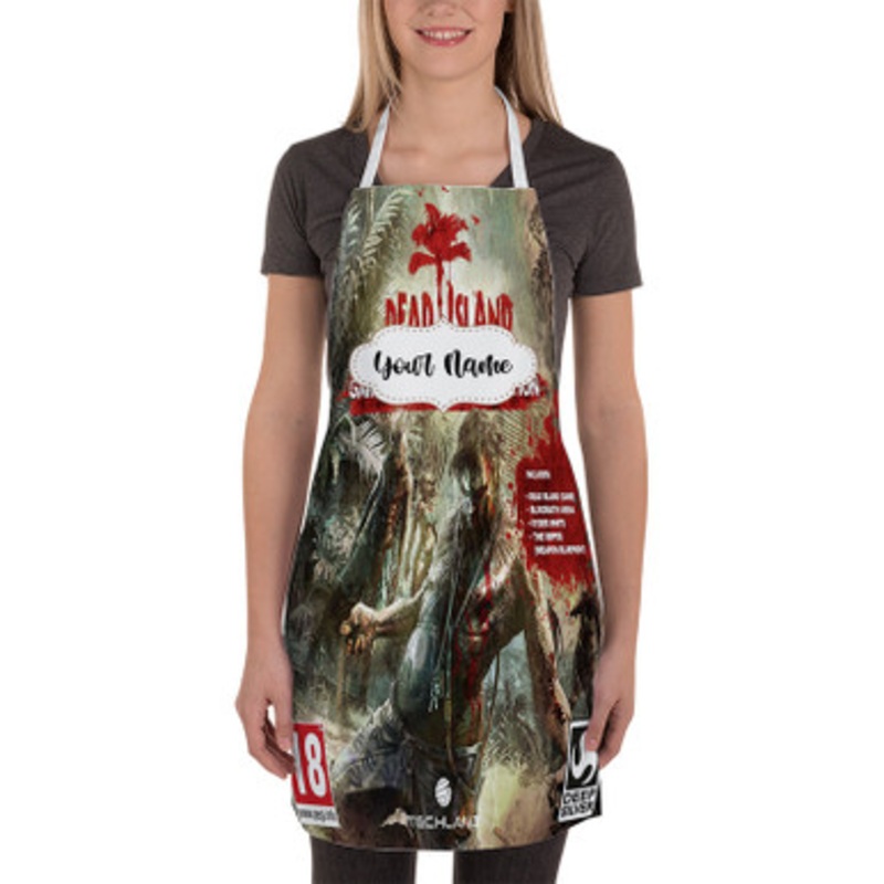 Pastele Dead Island Custom Personalized Name Kitchen Apron