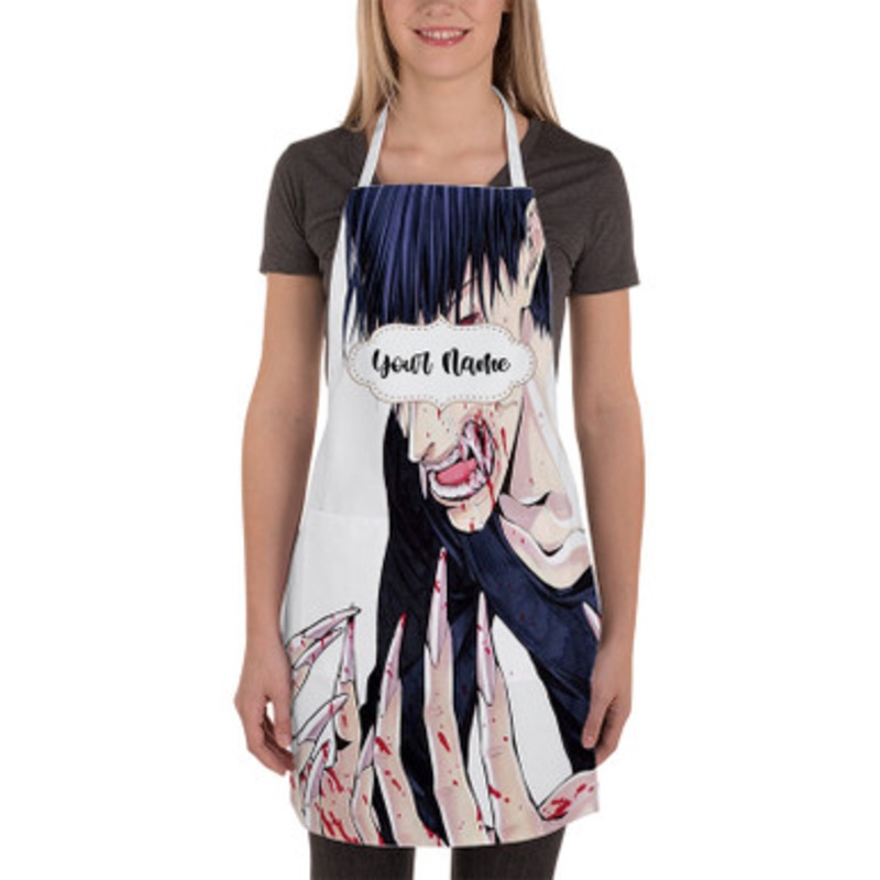 Pastele Devil s Line Custom Personalized Name Kitchen Apron