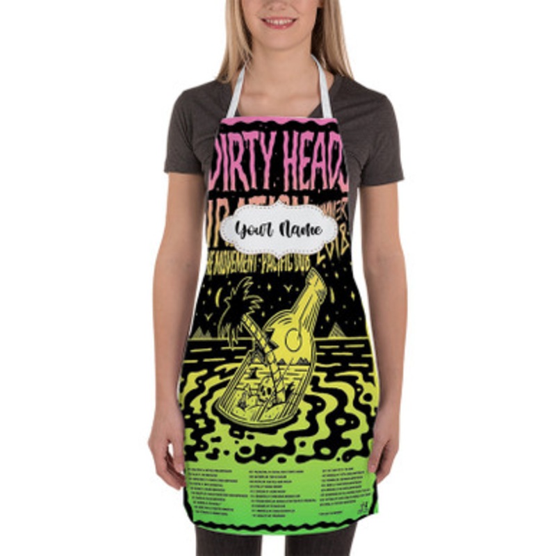 Pastele Dirty Heads Tour Custom Personalized Name Kitchen Apron