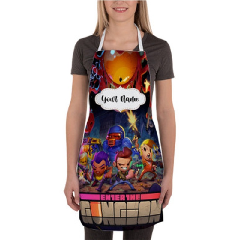 Pastele Enter the Gungeon Custom Personalized Name Kitchen Apron