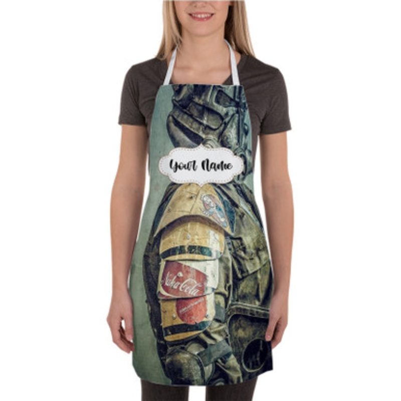 Pastele Fallout 4 Army Nuka Cola Custom Personalized Name Kitchen Apron