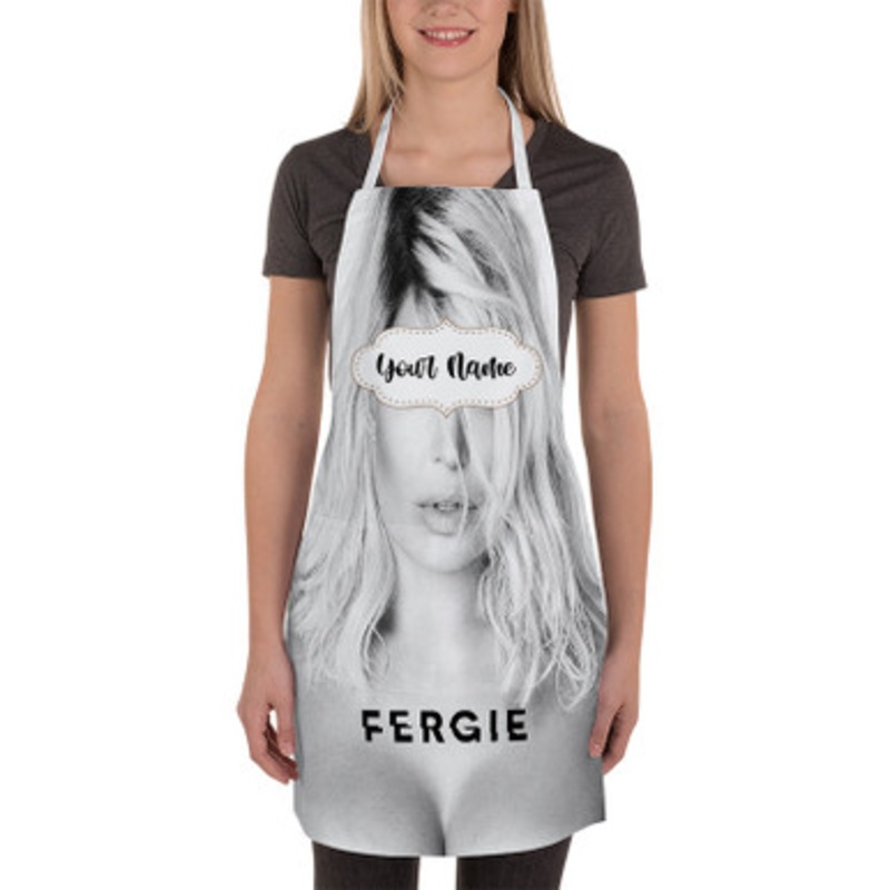 Pastele Fergie Custom Personalized Name Kitchen Apron