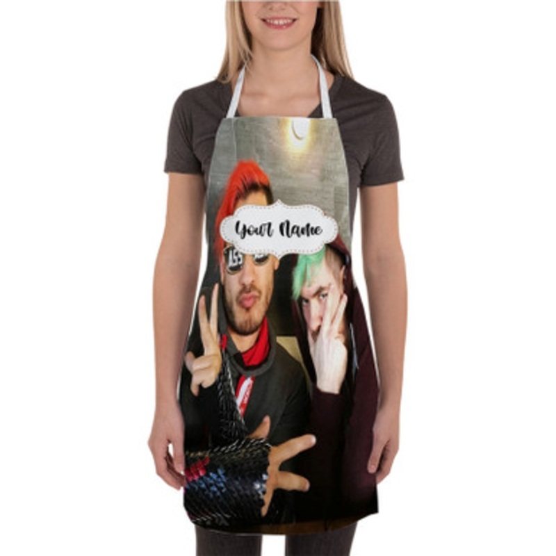 Pastele Jacksepticeye and Markiplier New Custom Personalized Name Kitchen Apron