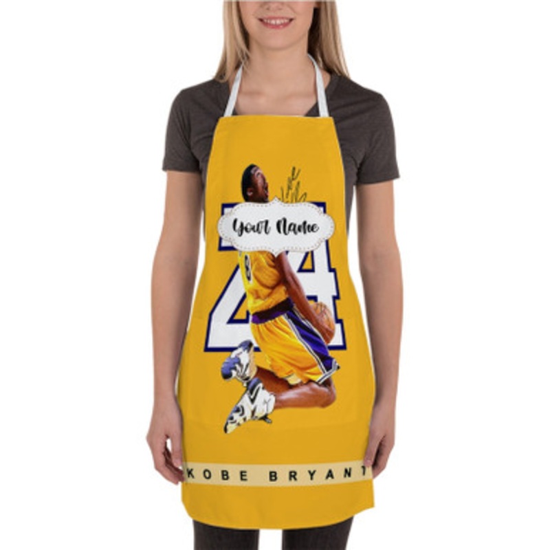 Pastele Kobe Bryant 24 NBA Custom Personalized Name Kitchen Apron