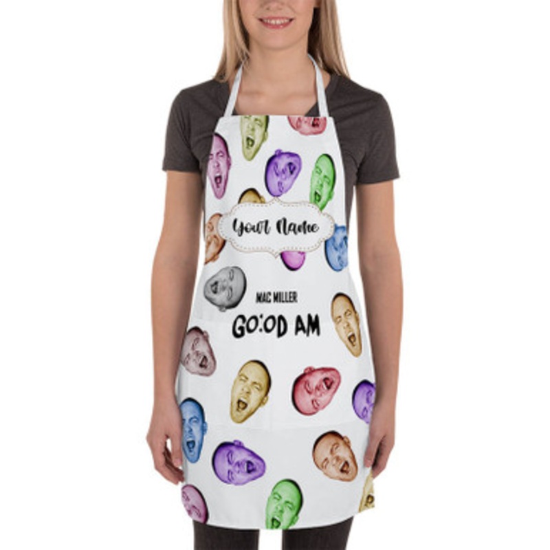 Pastele Mac Miller Go Od Am Custom Personalized Name Kitchen Apron