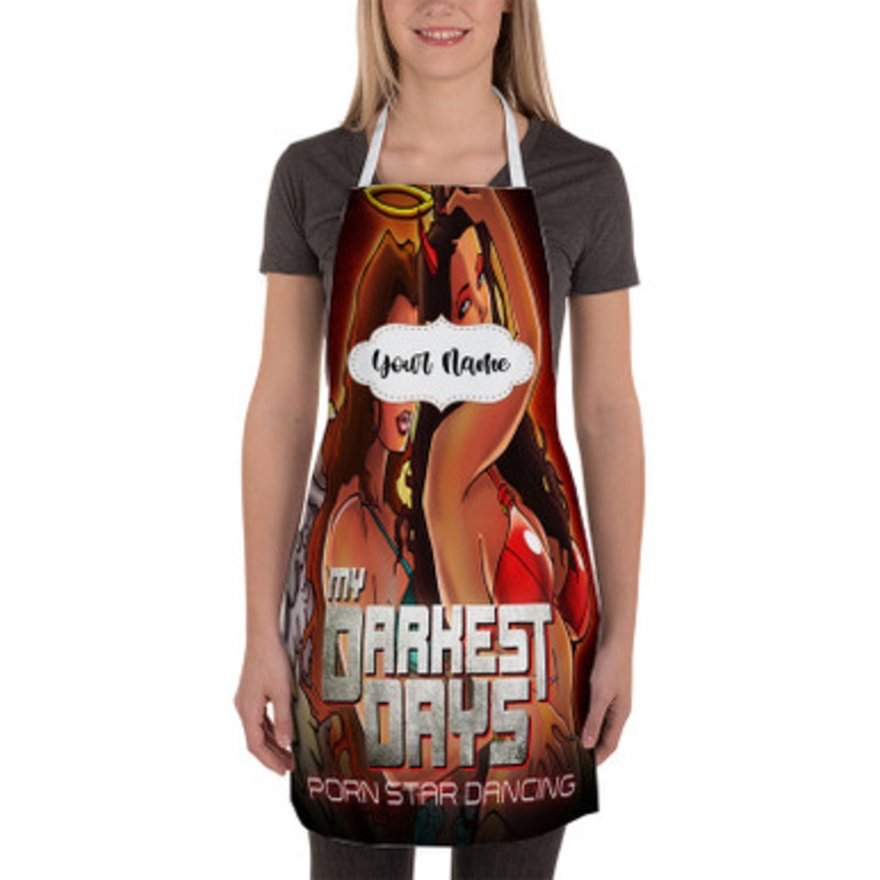 Pastele My Darkest Days Custom Personalized Name Kitchen Apron