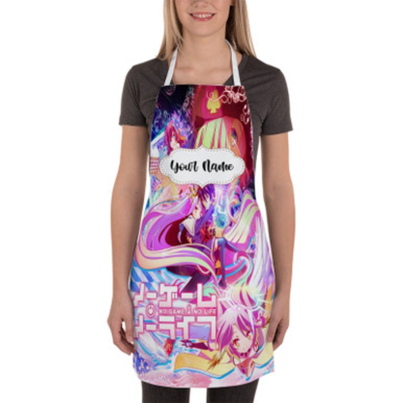 Pastele No Game No Life Custom Personalized Name Kitchen Apron