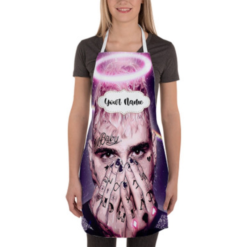 Pastele RIP Lil Peep Custom Personalized Name Kitchen Apron