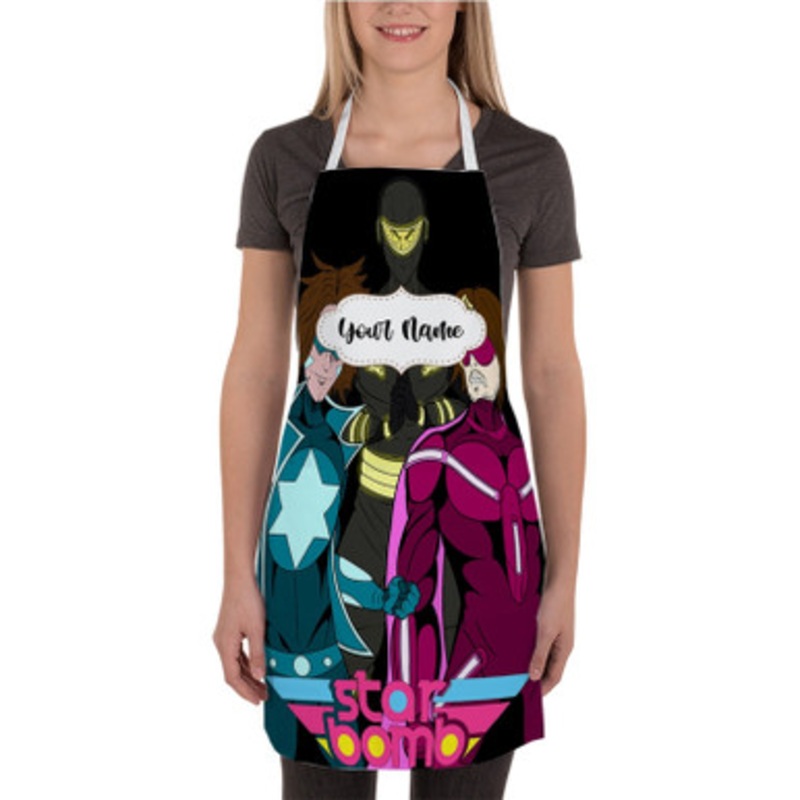 Pastele Starbomb II Custom Personalized Name Kitchen Apron