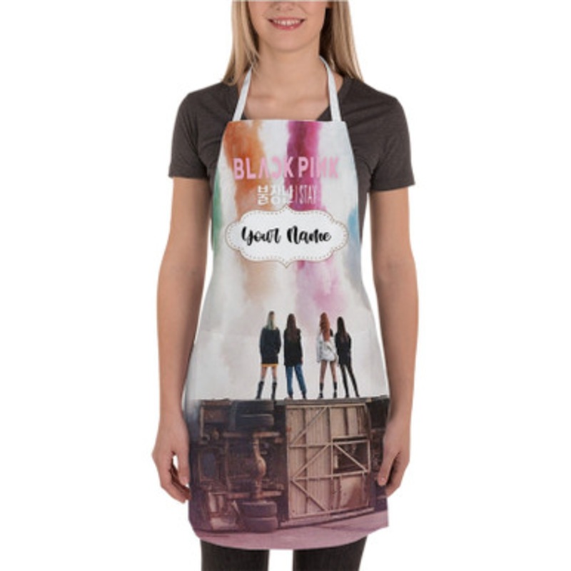 Pastele Stay Blackpink Custom Personalized Name Kitchen Apron
