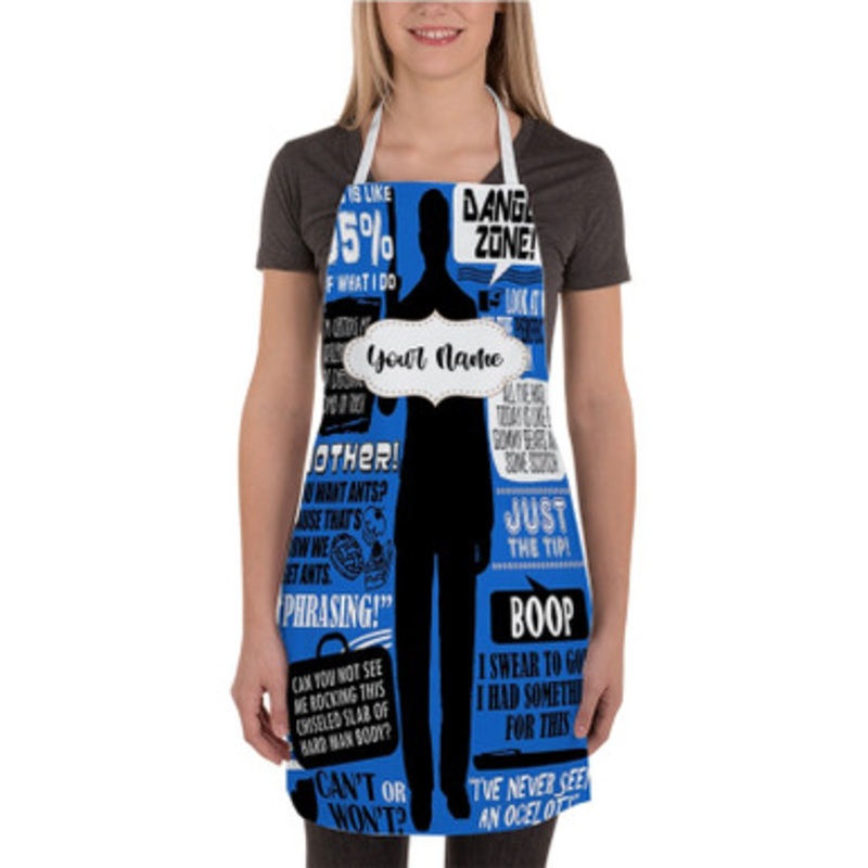 Pastele Sterling Archer Quotes Custom Personalized Name Kitchen Apron
