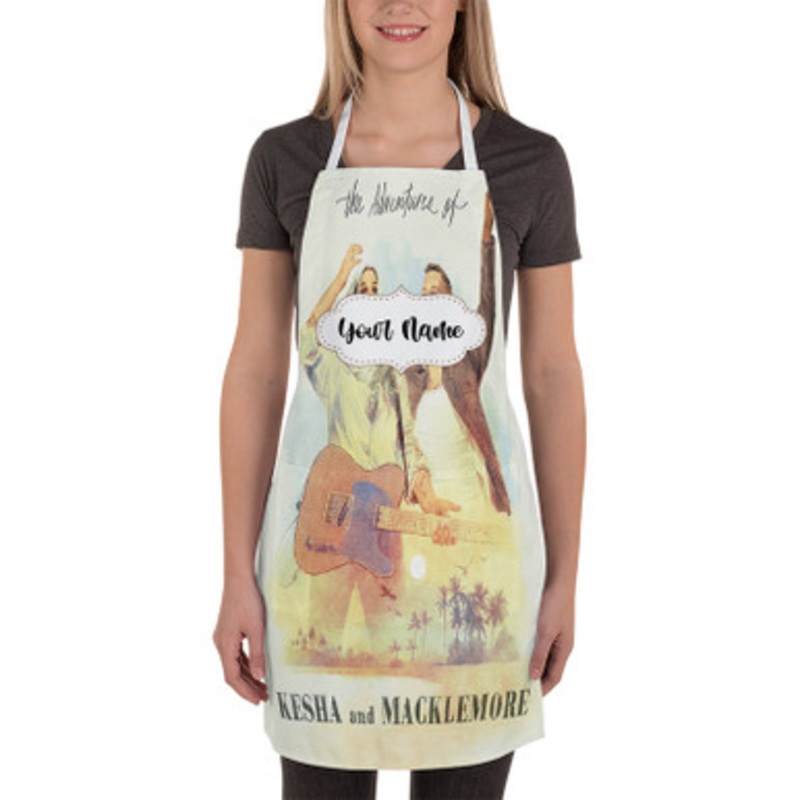 Pastele The Adventures of Kesha and Macklemore Custom Personalized Name Kitchen Apron