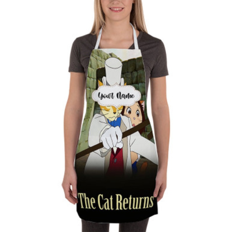 Pastele The Cat Returns Studio Ghibli Fest Custom Personalized Name Kitchen Apron