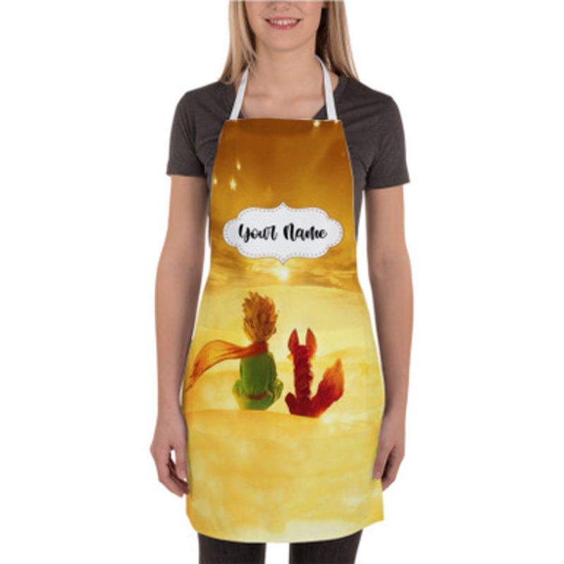 Pastele The Little Prince Custom Personalized Name Kitchen Apron