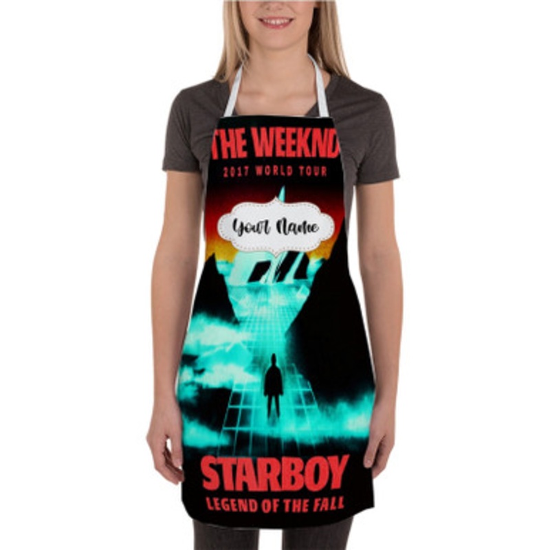 Pastele The Weeknd 2017 World Tour Starboy Custom Personalized Name Kitchen Apron