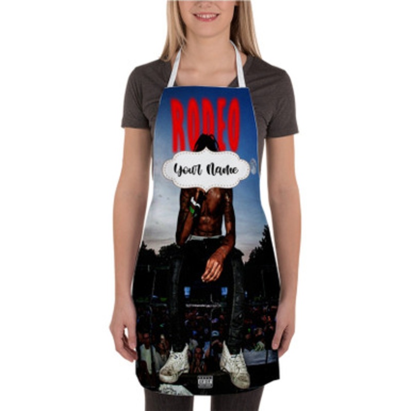 Pastele Travis Scott Rodeo Custom Personalized Name Kitchen Apron
