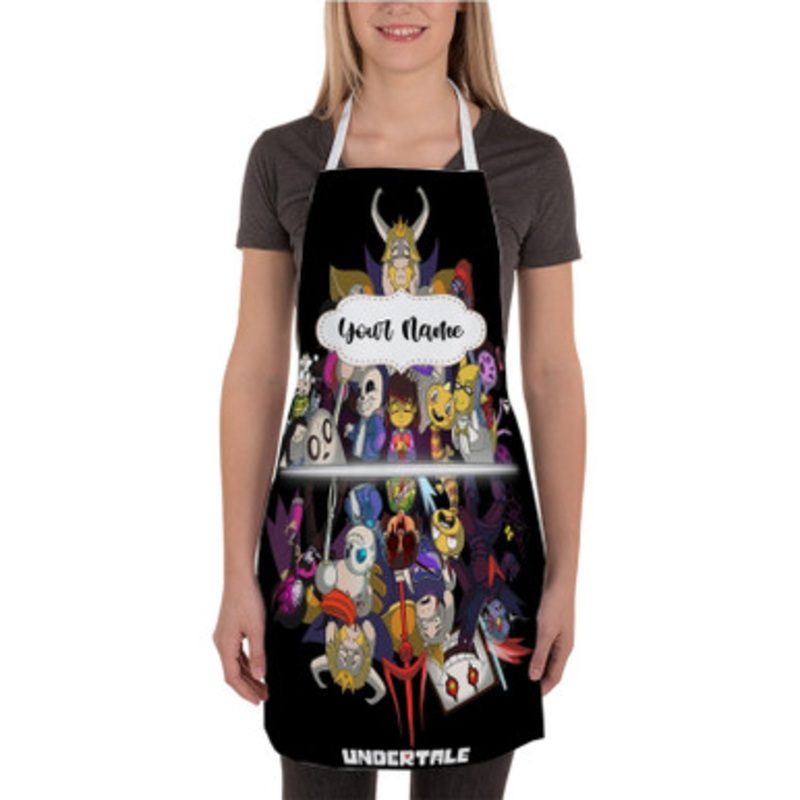 Pastele Undertale Game Custom Personalized Name Kitchen Apron