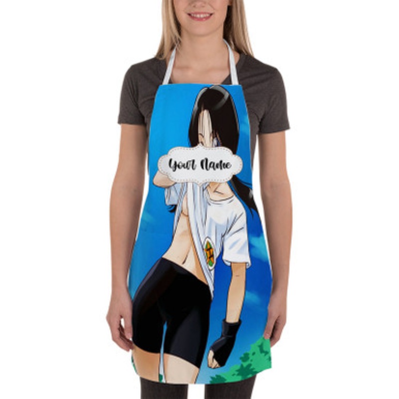 Pastele Videl Dragon Ball Custom Personalized Name Kitchen Apron