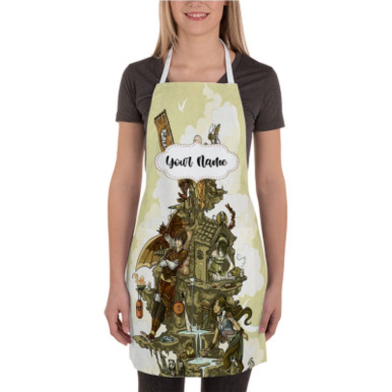Pastele Avatar The Last Airbender Art Custom Personalized Name Kitchen Apron