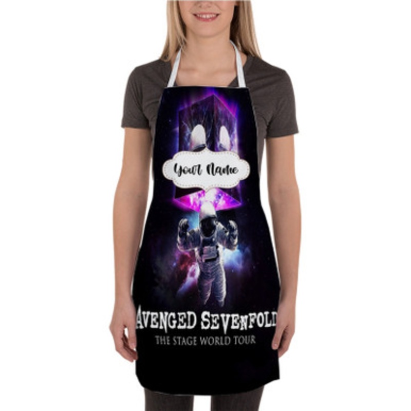 Pastele Avenged Sevenfold The Stage World Tour Custom Personalized Name Kitchen Apron
