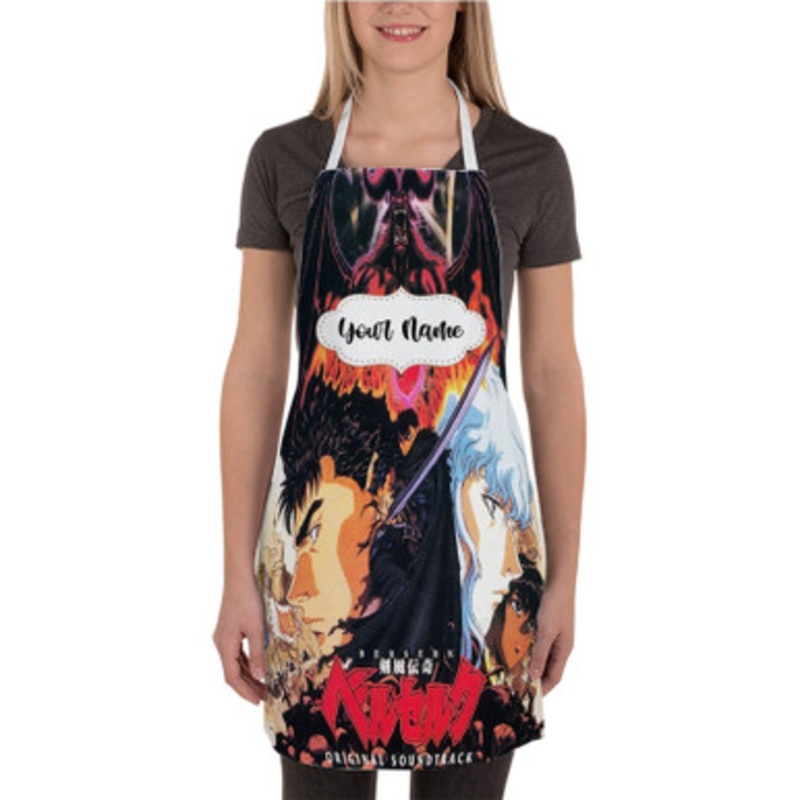 Pastele Berserk 1997 Custom Personalized Name Kitchen Apron