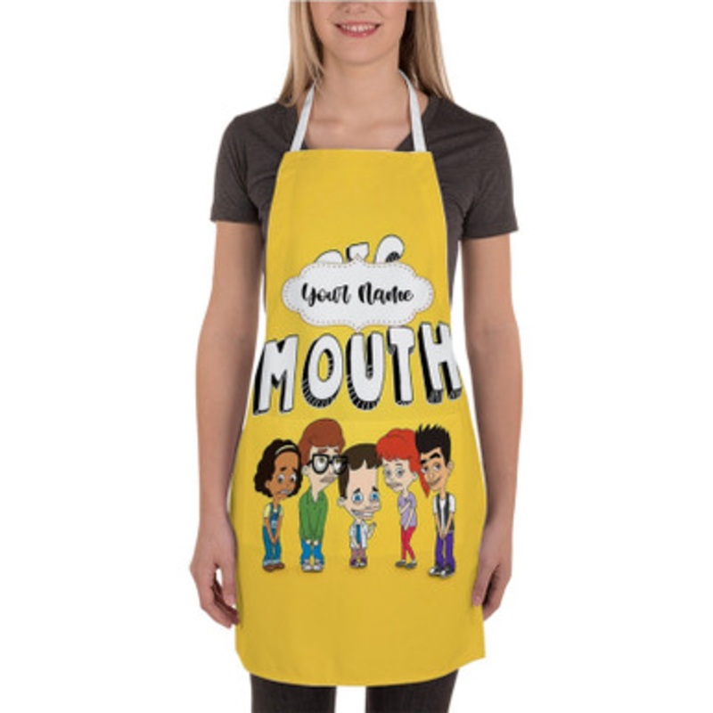 Pastele Big Mouth New Custom Personalized Name Kitchen Apron
