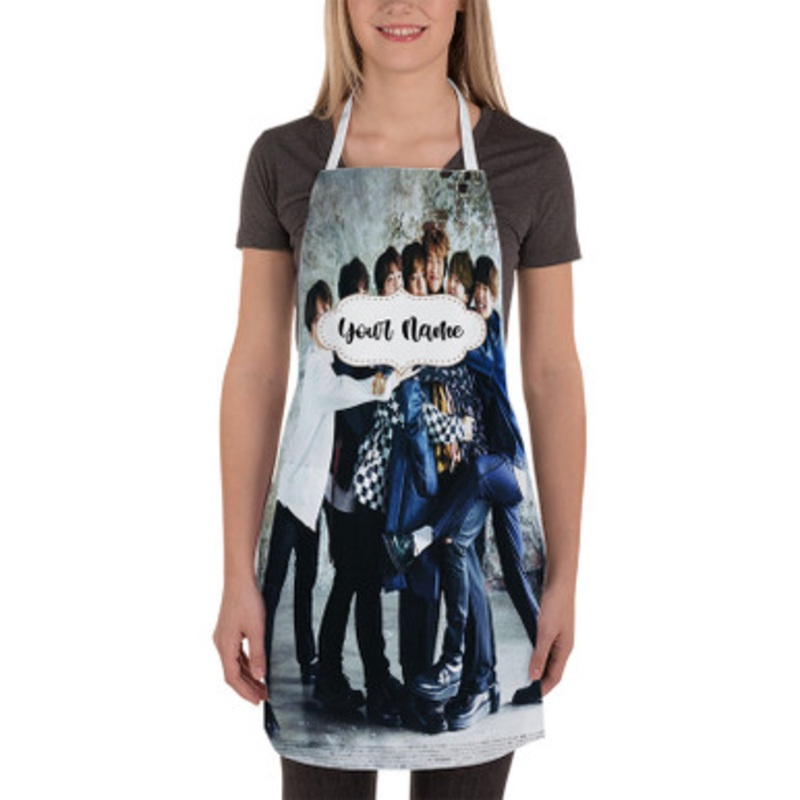 Pastele BTS Bangtan Boys Art Custom Personalized Name Kitchen Apron