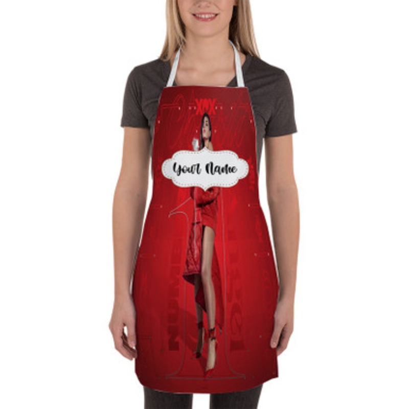 Pastele Charli XCX Number 1 Angel Custom Personalized Name Kitchen Apron