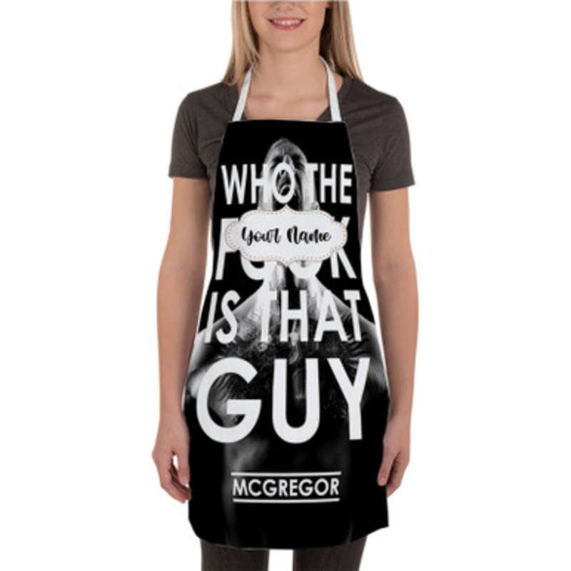 Pastele Conor Mc Gregor UFC Quotes Custom Personalized Name Kitchen Apron