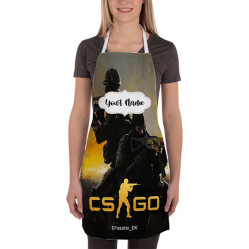 Pastele Counter Strike Global Offensive Custom Personalized Name Kitchen Apron