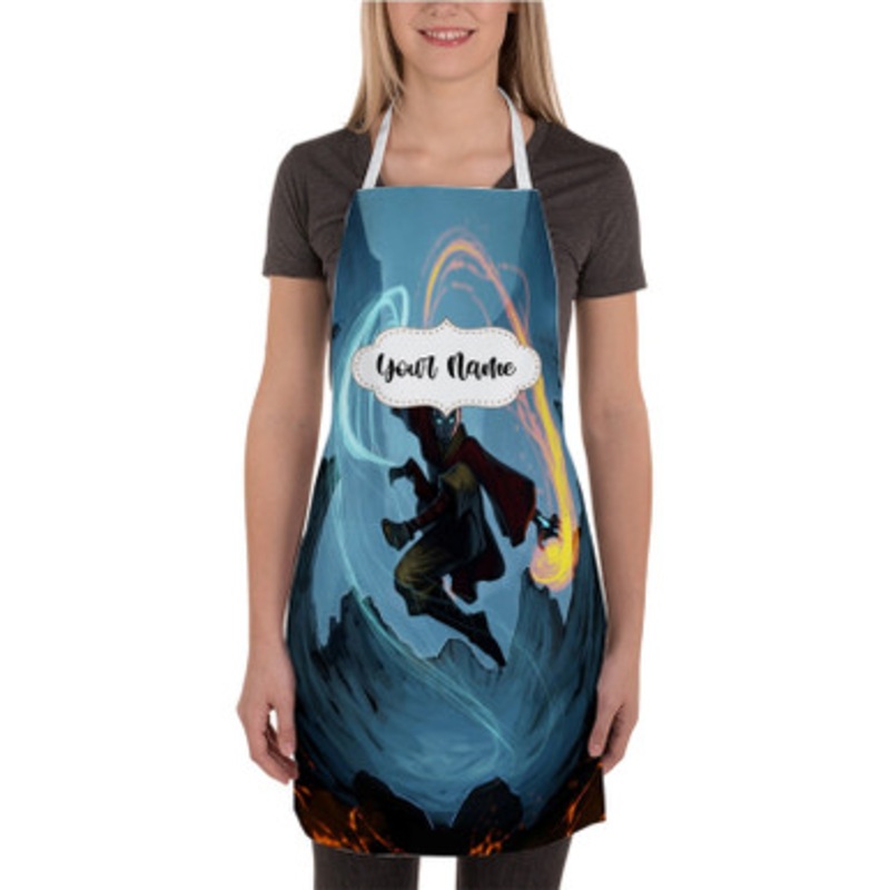 Pastele Darth Vader and Ahsoka Tano Custom Personalized Name Kitchen Apron