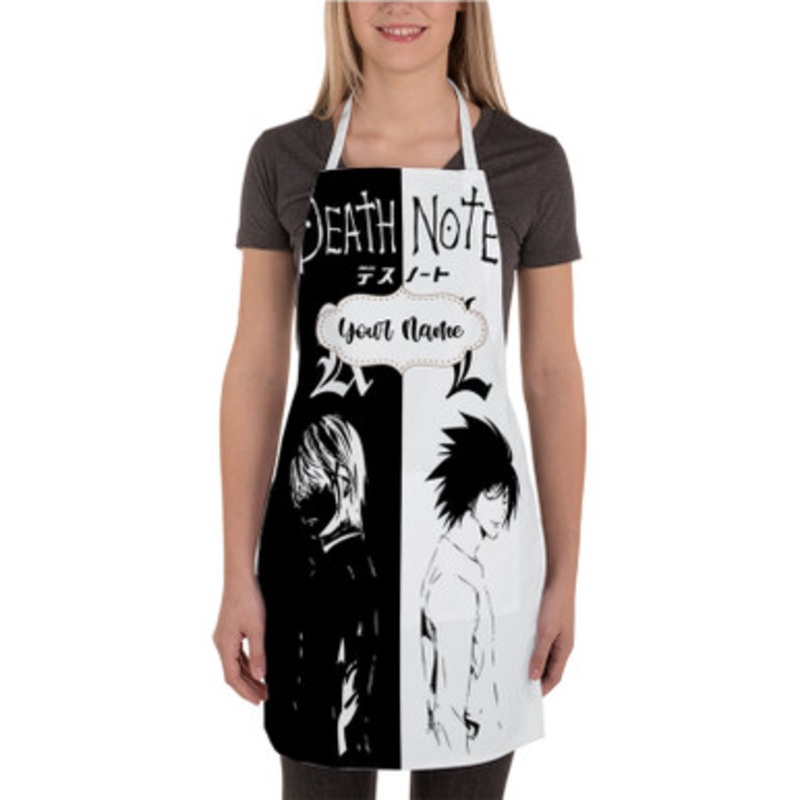 Pastele Death Note K and L Custom Personalized Name Kitchen Apron