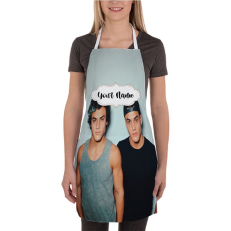 Pastele Dolan Twins 2 Custom Personalized Name Kitchen Apron