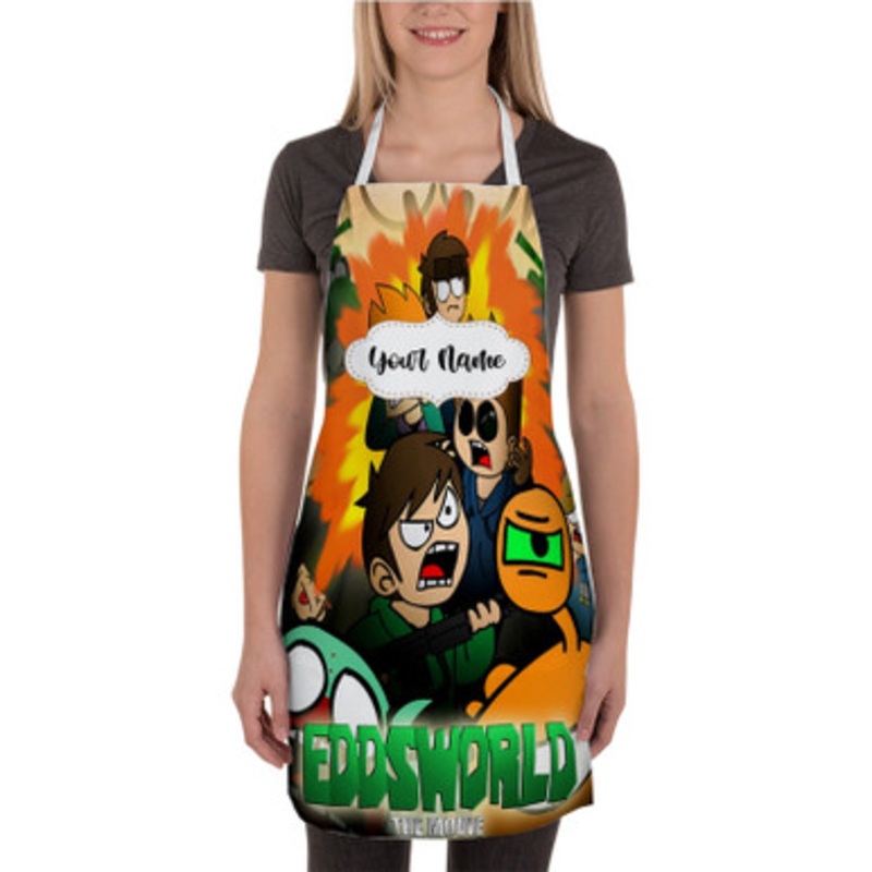 Pastele Eddsworld The Movie Custom Personalized Name Kitchen Apron
