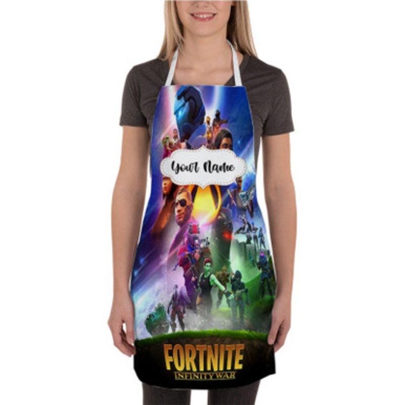 Pastele Fortnite Infinity War Custom Personalized Name Kitchen Apron