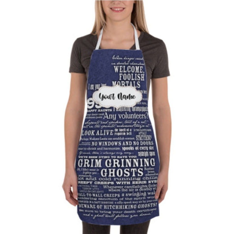 Pastele I am Your Host Your Ghost Host Haunted Mansion Custom Personalized Name Kitchen Apron