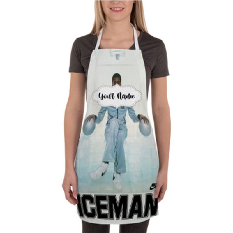 Pastele Iceman Custom Personalized Name Kitchen Apron