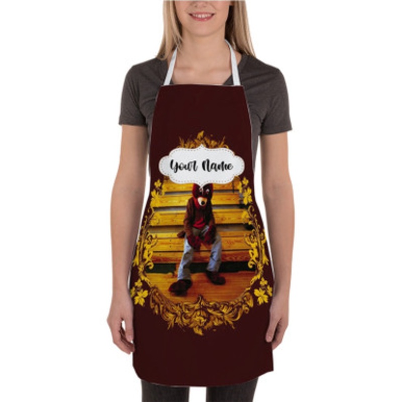 Pastele Kanye West The College Dropout Custom Personalized Name Kitchen Apron