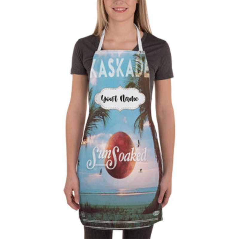 Pastele Kaskade Sun Soaked Custom Personalized Name Kitchen Apron
