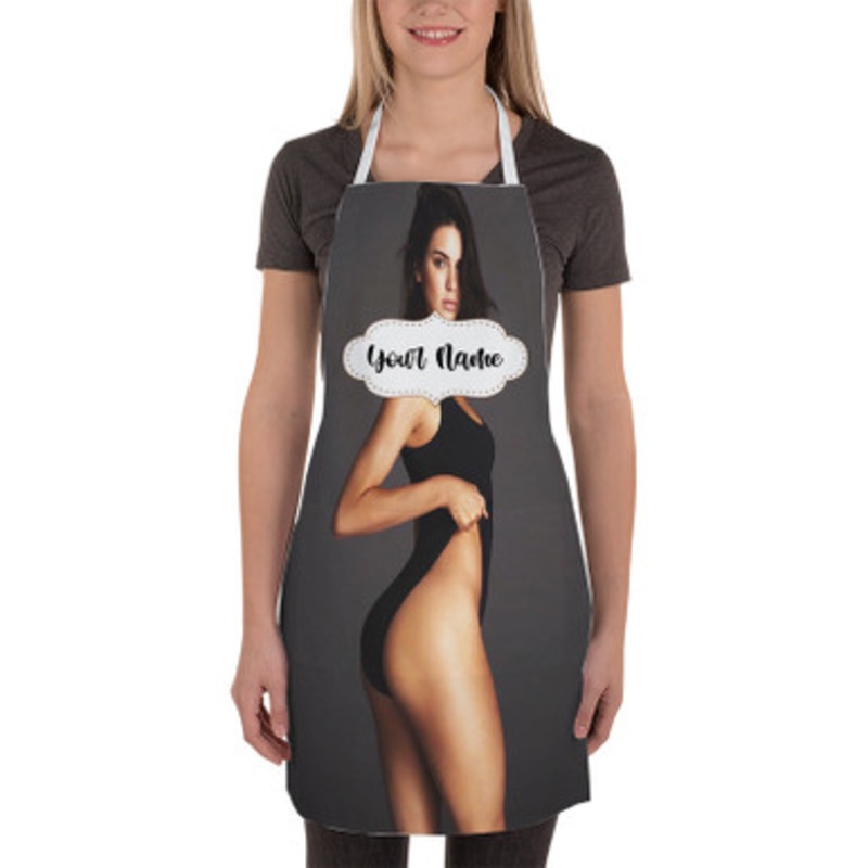Pastele Kendall Jenner Custom Personalized Name Kitchen Apron